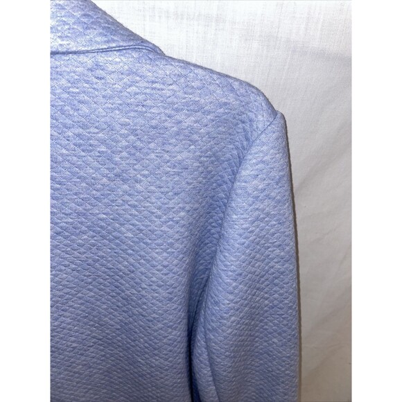 Chicos Quilted Jacket Women’s Size 2 U.S. Large Blue Zip Front Long Sleeve - Picture 10 of 12